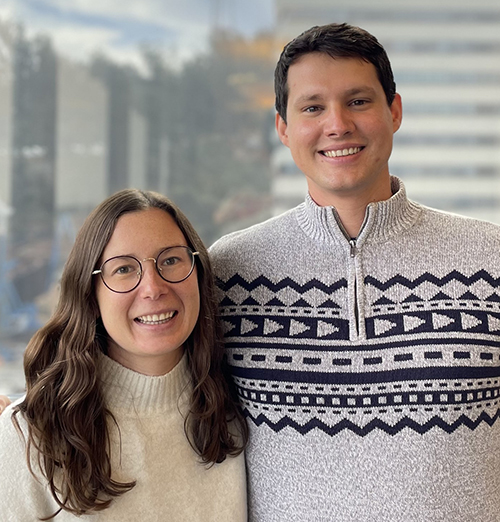 Maria Jekielek, MD and Clayton Buback, MD, Neuromuscular Fellows