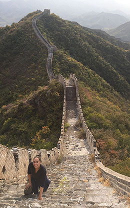 Dr. Crooms on the Great Wall of China